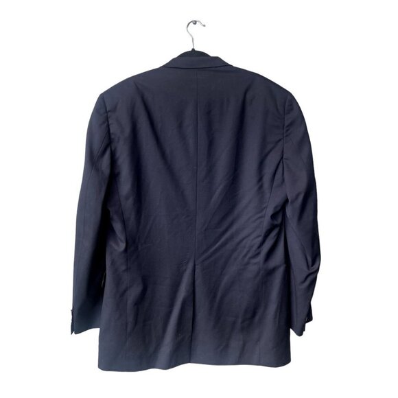 Hart Schaffner & Marx Gold Trumpeter Wool 46L Navy Blue Gold Button Suit Blazer - Picture 4 of 11